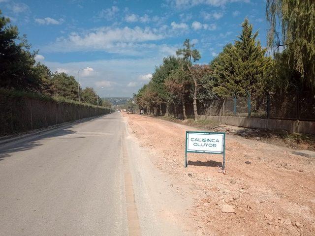 Büyükşehir’in yol yapım çalışmaları sürüyor