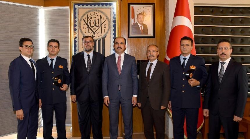 Başkan Altay: &ldquo;G&ouml;n&uuml;ll&uuml; itfaiyecilikte &ouml;rnek uygulamalar yapıyoruz&rdquo;