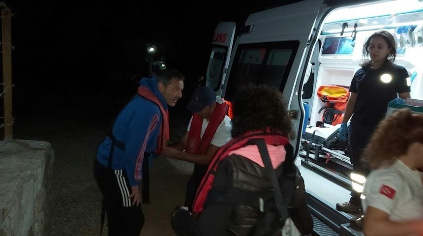 Alman vatandaşın yardımına Sahil G&uuml;venlik yetişti