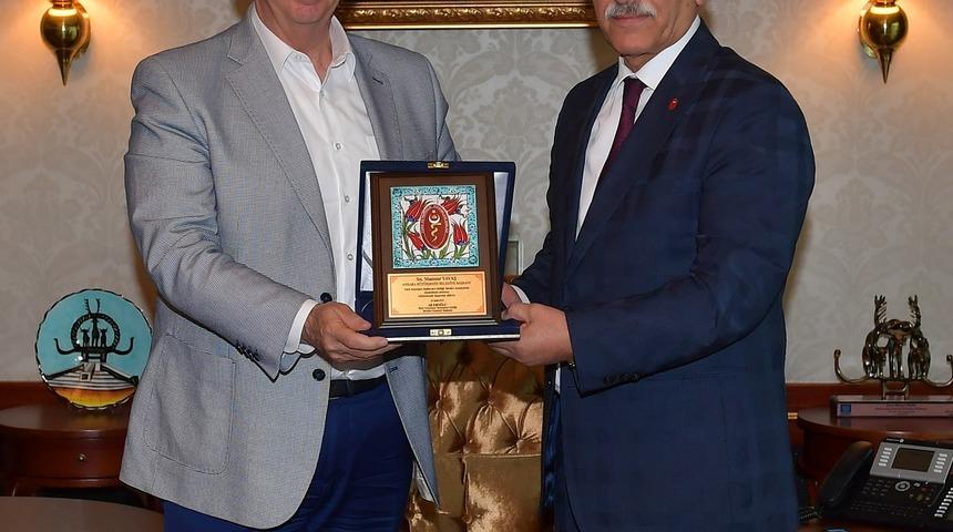 TVHB heyetinden Mansur Yavaş'a ziyaret