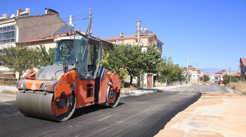 Karaman Belediyesinden sıcak asfalt &ccedil;alışması