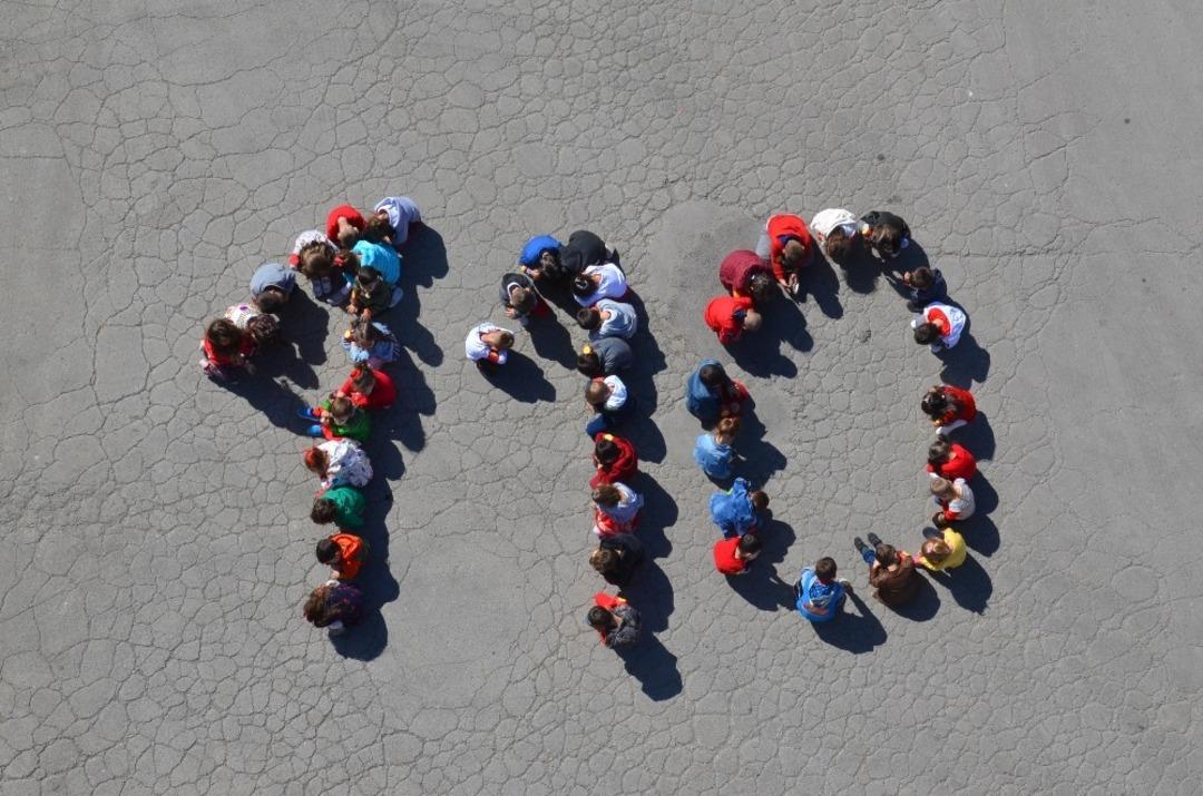 Ana sınıfı &ouml;ğrencileri &rsquo;110&rsquo; yazdı