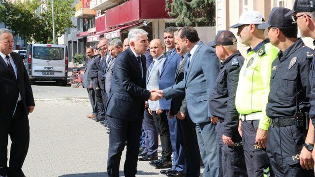 Gaziantep’ten Çanakkale’ye atanan İl Emniyet Müdürü Faruk Karaduman görevine başladı