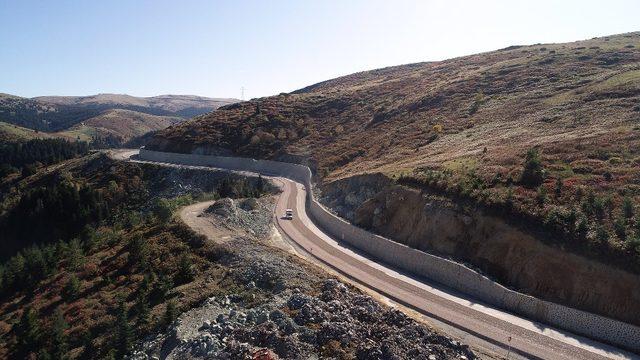 Kabadüz-Çambaşı kara yolunda asfaltlama çalışmaları