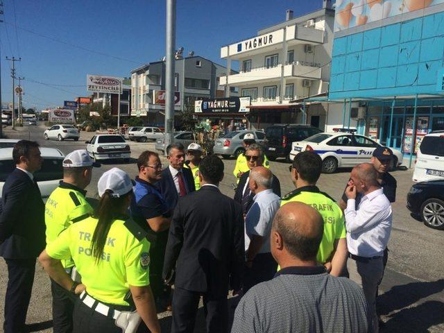 Kaymakam’dan güvenli karayolu incelemesi