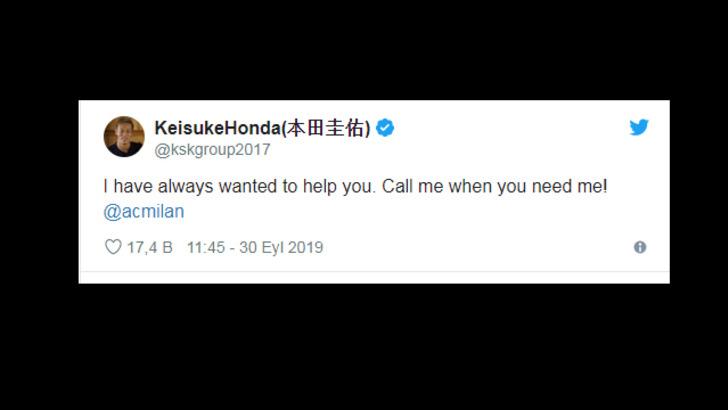 Ünlü futbolcu Keisuke Honda Twitter'dan takım arıyor G2