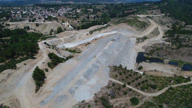 Çavuşlu Göletinde çalışmalar devam ediyor