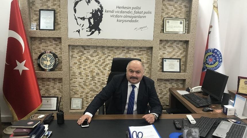 Boz&uuml;y&uuml;k İl&ccedil;e Emniyet M&uuml;d&uuml;r&uuml; &Ouml;mer Koparan g&ouml;reve başladı