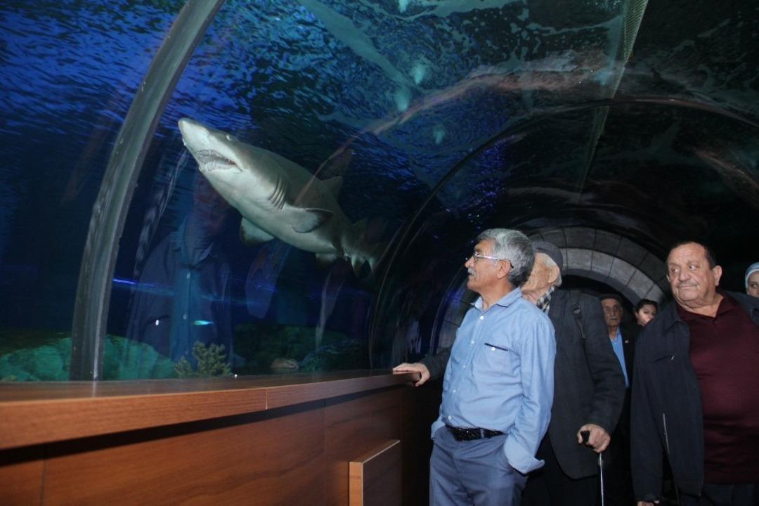 Onlarca huzurevi sakinine akvaryum gezisi