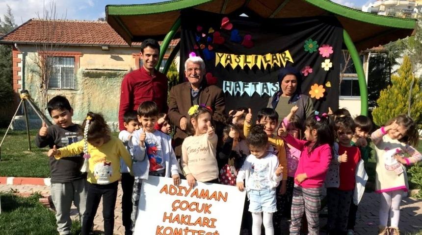 Yaşlılar ile &ccedil;ocuklar buluştu