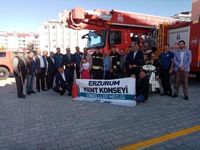 Kent Konseyi İtfaiyecilik Haftasını tatbikat ile kutladı