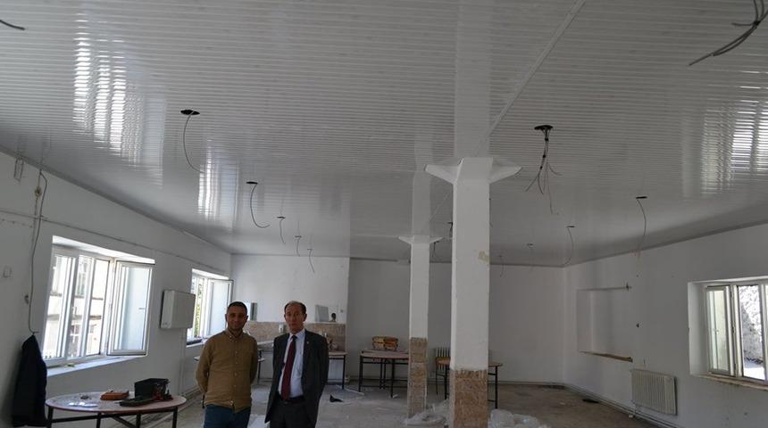 Şaphane’de Belediye aş evi yenileme çalışmaları devam ediyor