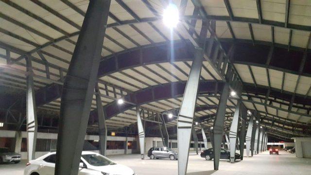 Nazilli Katlı Otopark’ın çatı katı ışıklandırıldı