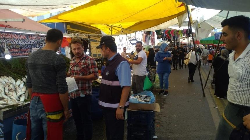 Darıca&rsquo;da balık tezgahları denetlendi