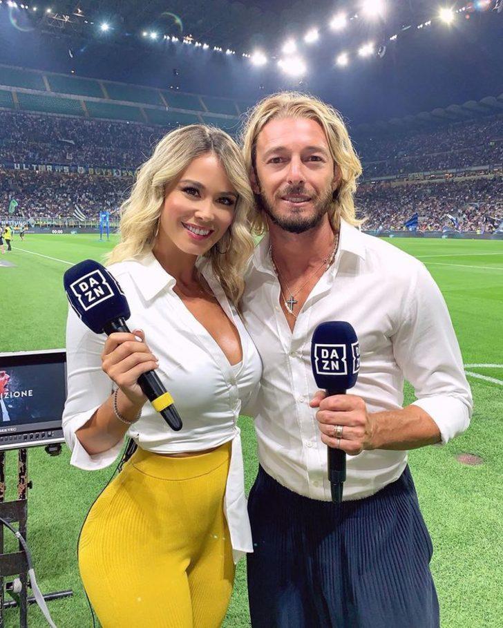 Güzel spiker Diletta Leotta'ya maçta taciz şoku! G1