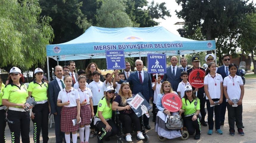 Mersin&rsquo;de "Yaya g&uuml;venliğinin n&ouml;bet&ccedil;isiyiz" etkinliği