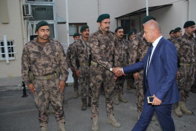 Geçici görevle Hakkari’ye giden Polisler için kurban kesildi