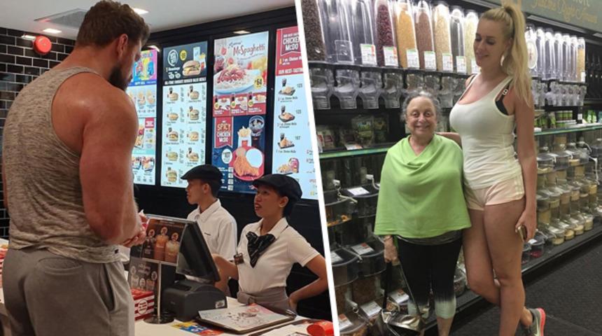 Uzun boylu insanların d&uuml;şt&uuml;ğ&uuml; komik durumlar!