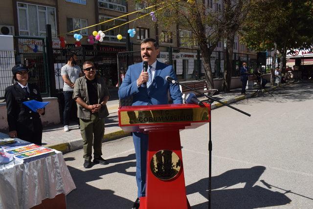 Çorum'da 'Yaya güvenliğinin nöbetçisiyiz' etkinliği