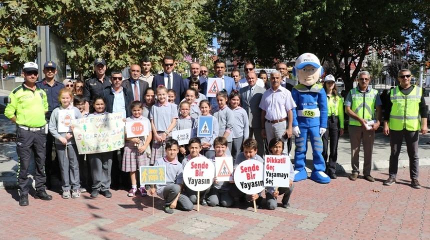 Safranbolu’da yaya geçitlerinde nöbet tutuldu