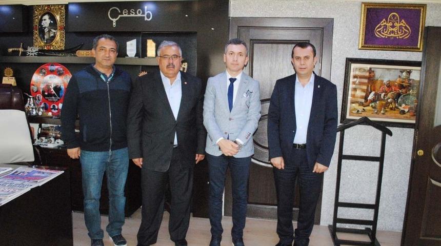 ÇESOB’u ziyaret eden Milli Eğitim Müdürü Yılmaz;