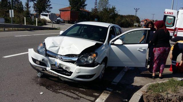 Bafra’da trafik kazası: 4 yaralı