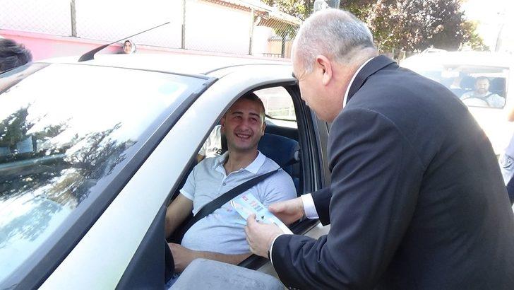 Düzce’de Yaya öncelikli trafik için nöbet tuttular G1