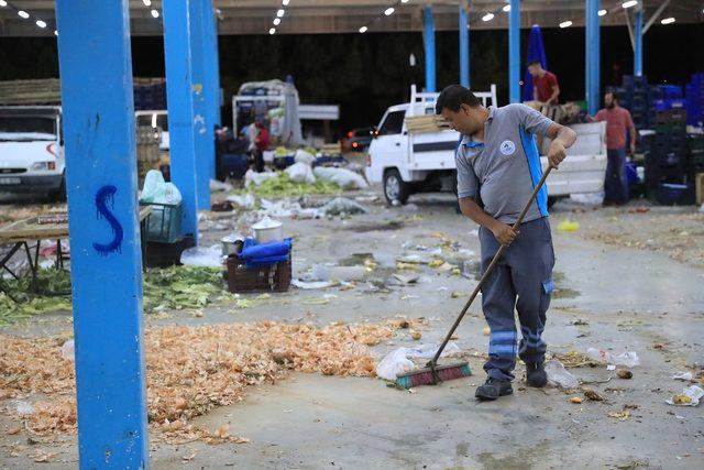Pamukkale’de semt pazarlarında temizlik seferberliği