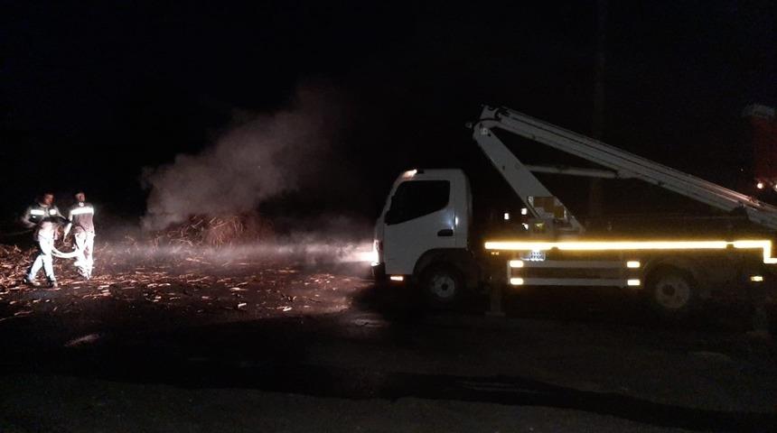 Yanan kabuklar korkuttu