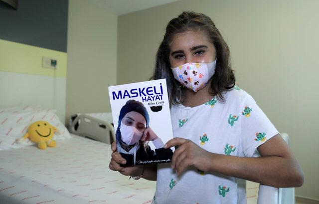 Kanser hastası Mine'den 'Maskeli Hayat' kitabı