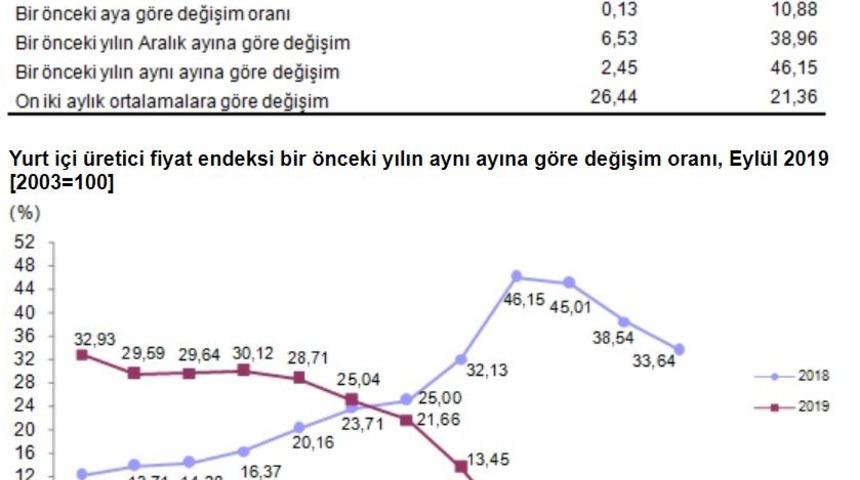 TÜİK- Yurt içi üretici fiyatları Eylül'de yüzde 0.13 arttı (2)