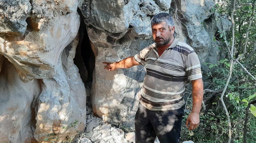 Osmaniye'de kayalıkta mahsur kalan keçi 3 gündür kurtarılmayı bekliyor