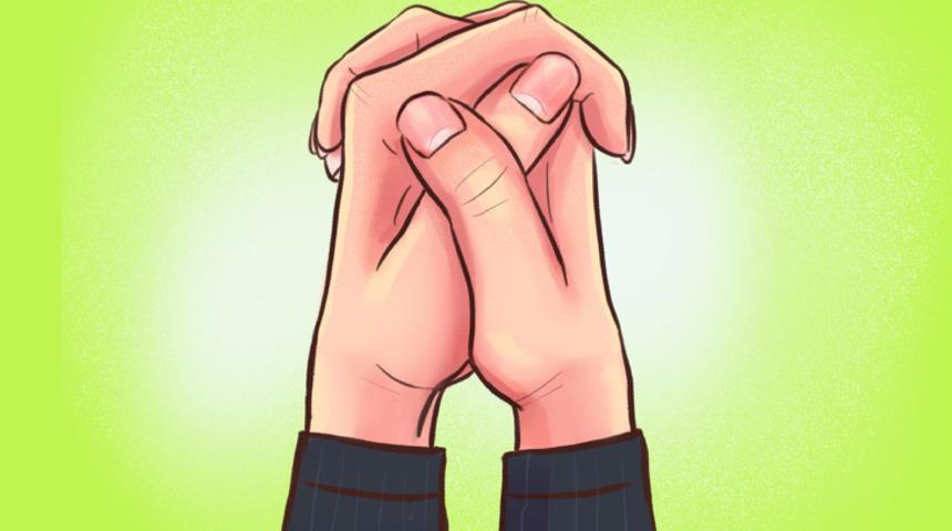 Ellerinizi birleştirdiğinizde başparmağınızın pozisyonu kişiliğinizi ele veriyor