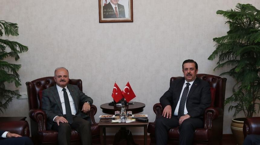 Vali &Ccedil;akacak, Emniyet Genel M&uuml;d&uuml;r Yardımcısı Holoğlu&rsquo;nu kabul etti