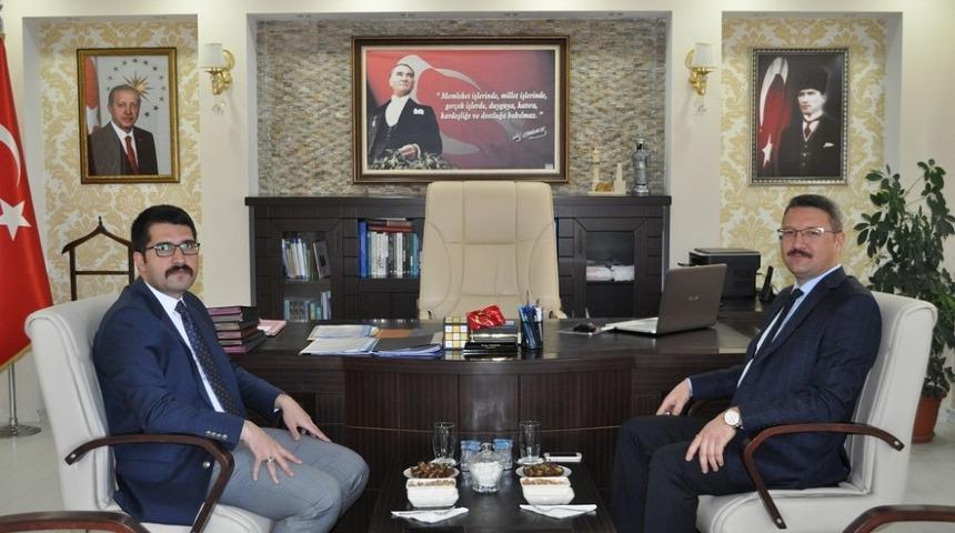 Başsavcı Bı&ccedil;akcı&rsquo;dan Kaymakam Coşkun&rsquo;a iade-i ziyaret