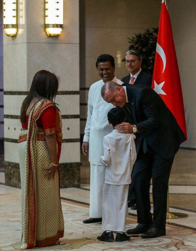 Cumhurbaşkanı Erdoğan, Sri Lanka Büyükelçisini kabul etti