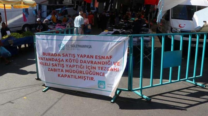 Müşteriye kaba davranan pazarcıya şaşırtan ceza