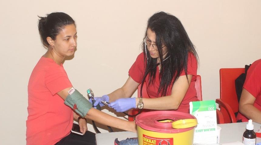 Kan bağışı kampanyası yoğun ilgi g&ouml;rd&uuml;