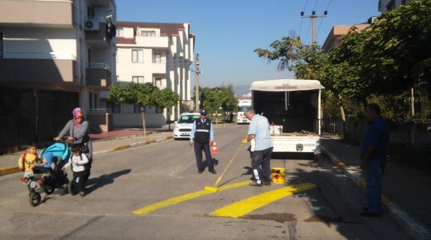 Kasislerde boya yenileme &ccedil;alışması yapıldı