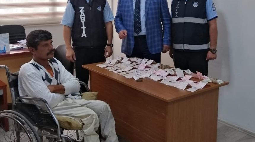 Yabancı uyruklu dilenciye işlem yapıldı