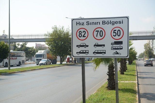 Antalya’da hız sınırı yükseltildi