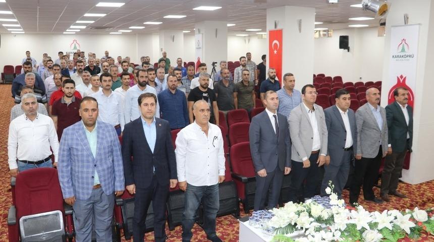 Karaköprü Belediyespor yönetimi güven tazeledi