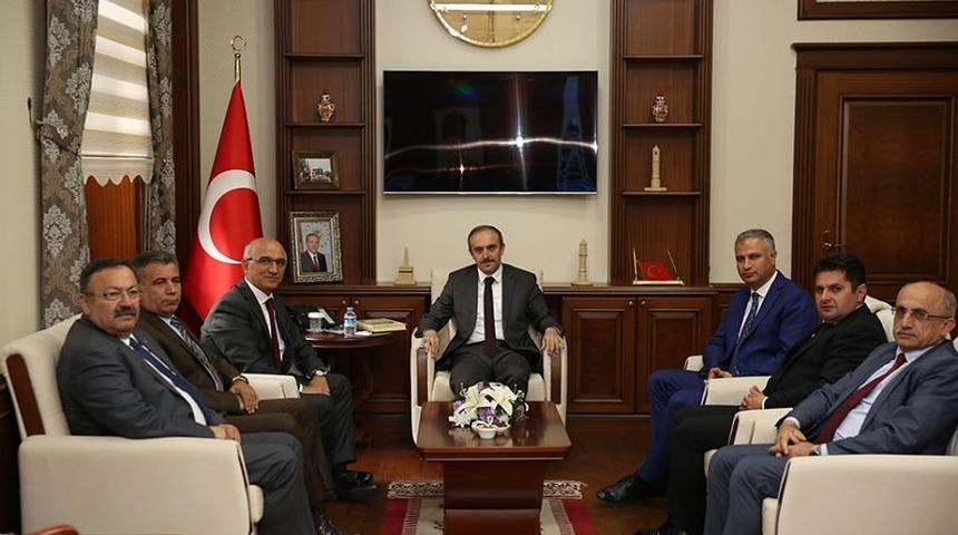 Dr. Sadri Şensoy&rsquo;dan Vali Epcime ziyaret
