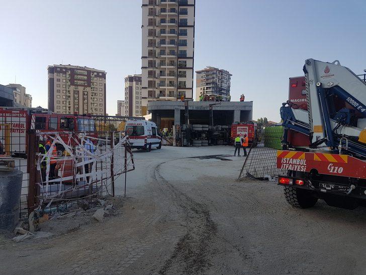 Bağcılar'da vinç devrildi! Bir işçi altında kaldı G1