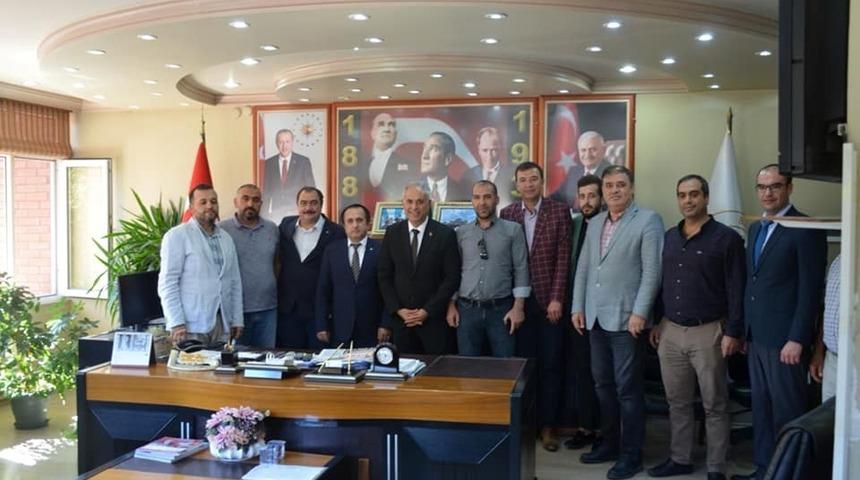 Başkan Yaman&rsquo;a ziyaretler