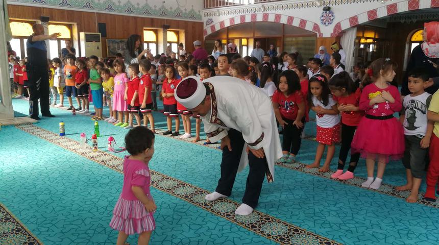 Ana sınıfı &ouml;ğrencileri, '&Ccedil;ocuk ve Cami Buluşması'na katıldı