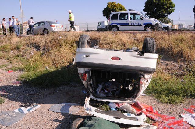 Kayseri'de iki otomobil çarpıştı: 2 yaralı