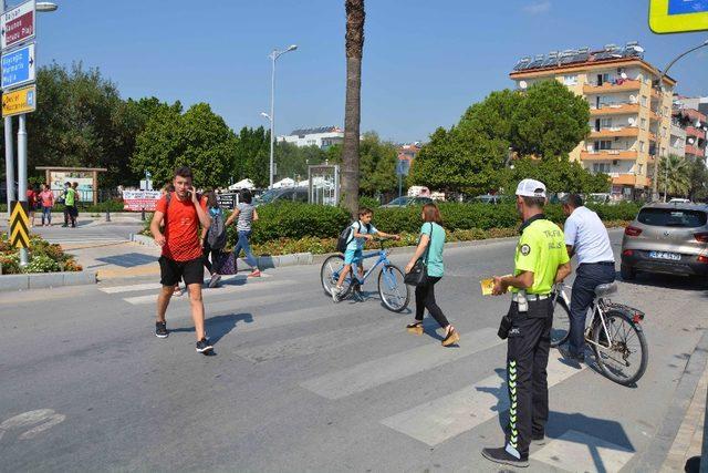 Ortaca’da yaya güvenliği için nöbet