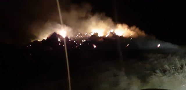 Ceyhan’da binlerce saman balyası yandı