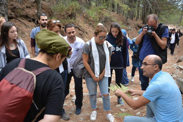 Geleceğin tıbbi bitki teknikerlerine Kazdağları’nda uygulamalı eğitim